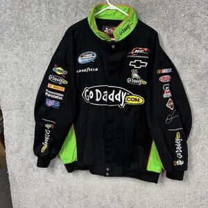 NASCAR Danica Patrick Jacket Mens 2XL Black Chase JR Motorsports Racing